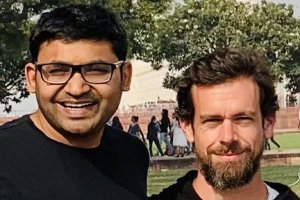 CEO baru Twitter Parag Agrawal dan pendiri Twitter Jack Dorsey