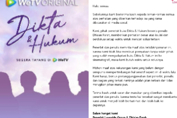 Klarifikasi Penulis Dikta dan Hukum