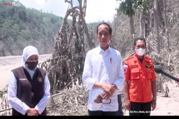 Jokowi, Semeru, Gunung Semeru
