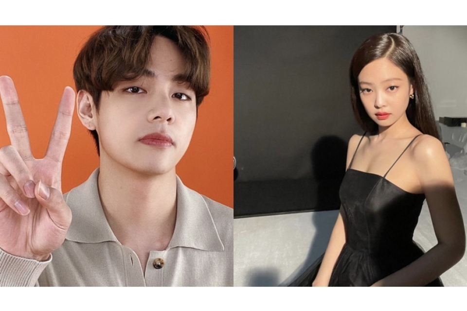 V BTS dan Jennie Blackpink