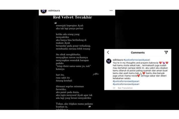 Laura Anna dukung Novia