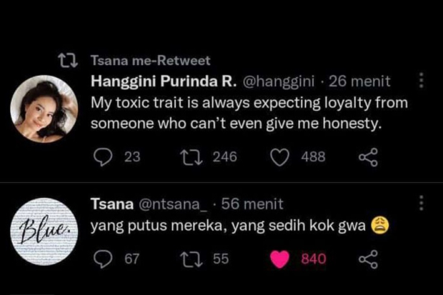 Hanggini dan Junior Roberts