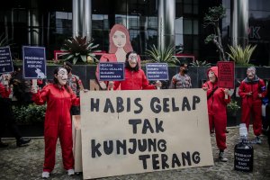Unjuk Rasa Peringatan Hari Anti Korupsi Sedunia