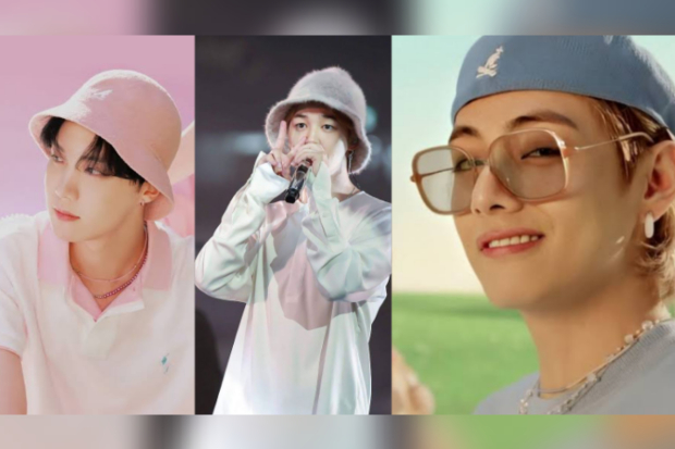J-HOPE, Jimin, dan V BTS kenakan Topi dari Kangol