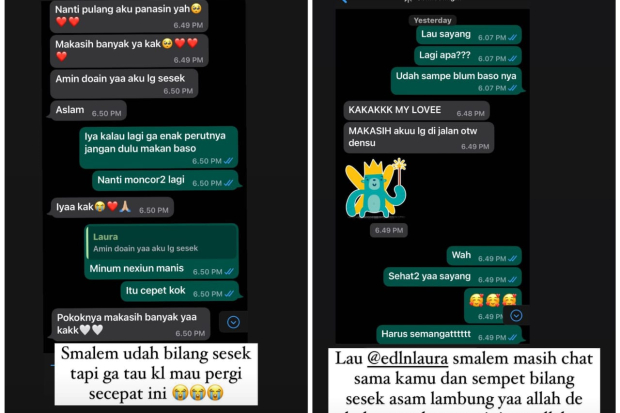 Curhatan Laura Anna untuk Putri Jimbo