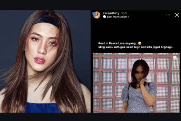 Ucapan Belasungkawa Adhisty Zara