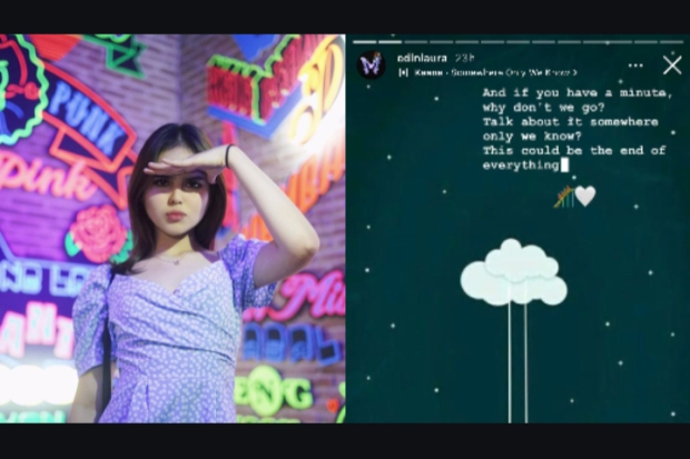 Laura Anna Unggah Lirik Lagu Dari Keane Band 