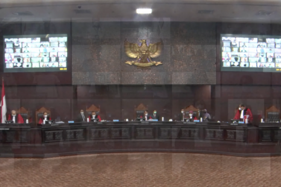 Ruang Sidang Mahkamah Konstitusi