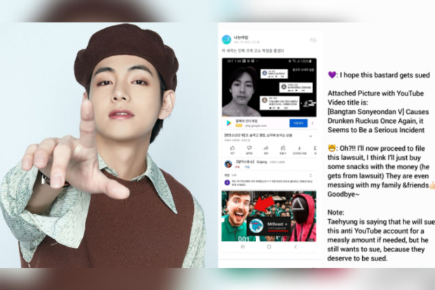 V BTS Berniat Gugat Channel YouTube Sojang Setelah Difitnah Mabuk ...