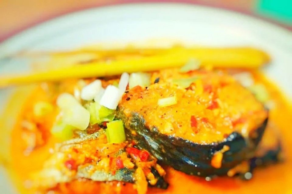 Ilustrasi gulai ikan patin sebagai konsumsi makanan khas Riau