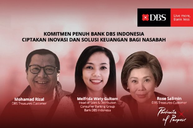 Melalui layanan DBS Treasures, Bank DBS Indonesia secara konsisten telah membantu meningkatkan kesejahteraan dan literasi keuangan nasabahnya. DBS Treasures dengan proaktif menyusun strategi manajemen kekayaan yang mencermati kebutuhan nasabah, karena dir