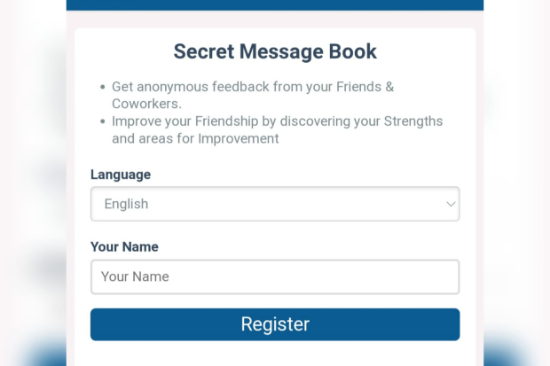 Tampilan Secreto