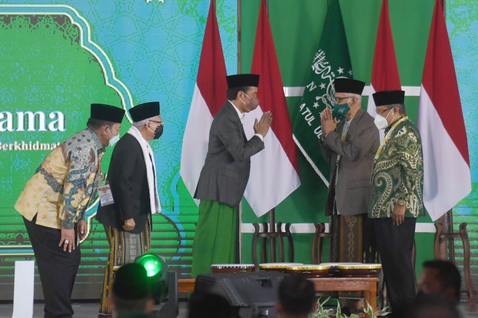 PBNU, Jokowi, Yahya Staquf