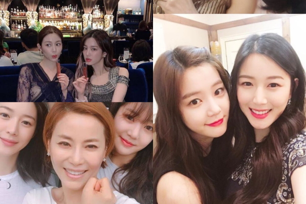 Lee Yu Bi bersama Lee Da In dan Kyeon Mi Ri