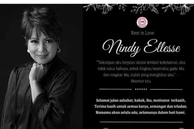Nindy Ellesse Laoh Meninggal Dunia