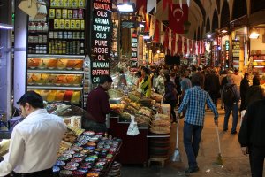 Ilustrasi pasar , inflasi di Turki