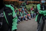 Unjuk Rasa Pengemudi Ojek Online