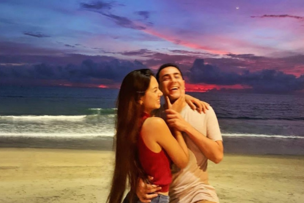 Nofel Saleh Hilabi dan Aurelie Moeremans