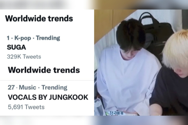 Suga dan Jungkook Trending