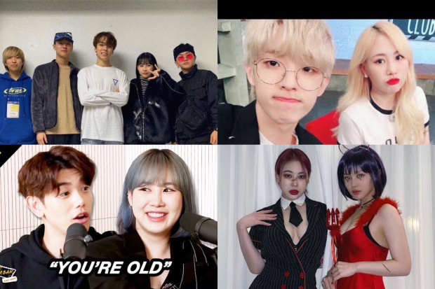 Jamie Park bersama teman-temannya sesama artis