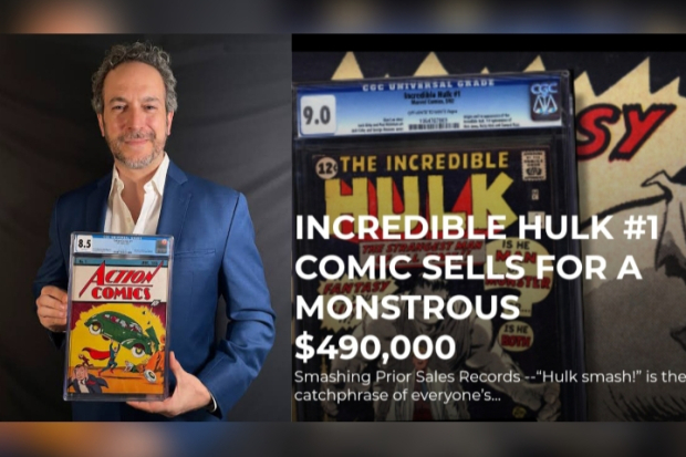 Vincent Zurzolo dan Komik Hulk Terjual Rp 7 Miliar