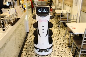 Robot Pengantar Pesanan di Kedai Kopi