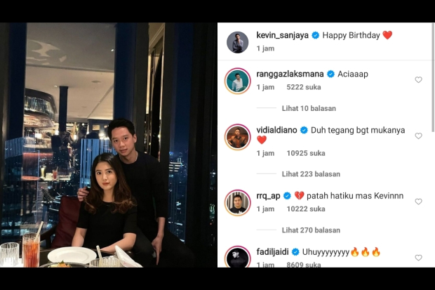 Kevin Sanjaya dan Valencia Tanoesoedibjo