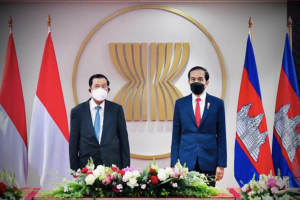 Presiden Joko Widodo dan PM Kamboja Hun Sen