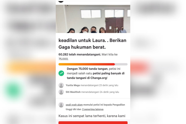 Petisi Gaga Muhammad Dihukum Seberat-Beratnya