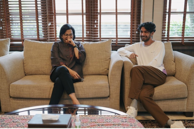 Reza Rahadian dan Sri Mulyani