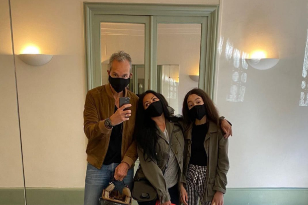 Anggun C Sasmi dan Putrinya