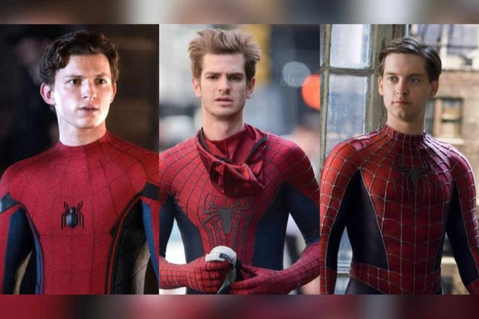 Tom Holland, Andrew Garfield dan Tobey Maguire