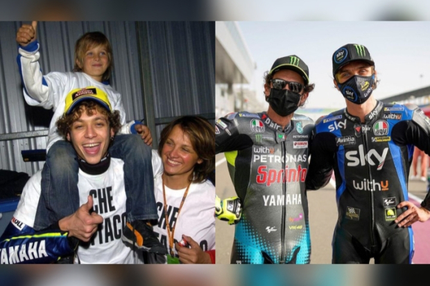 Luca Marini dan Valentino Rossi