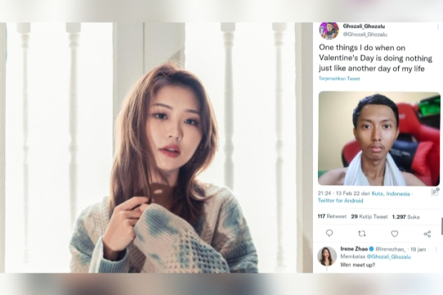 Irene Zhao Balas Cuitan Ghozali Everyday