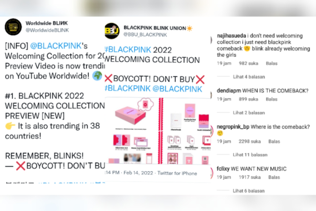 BLINK boikot merchandise Blackpink