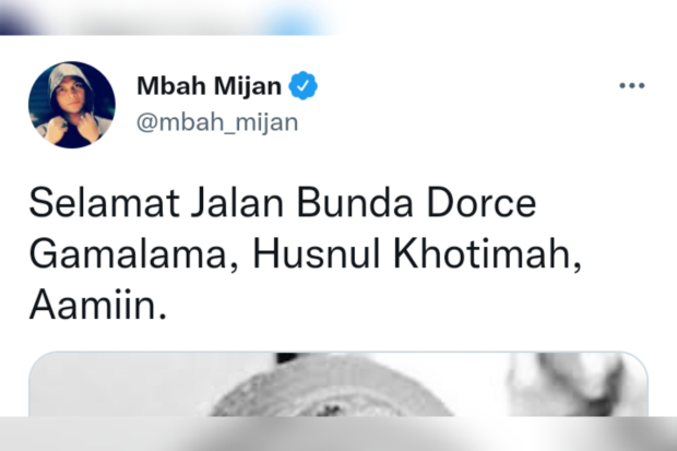 Dorce Gamalama meninggal