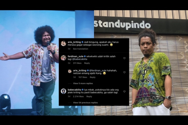 Babe Cabita dan Arie Kriting