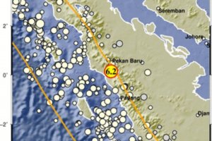 Gempa bumi bermagnitudo 6,2 mengguncang Sumatera Barat pada Jumat (25/2/2022)