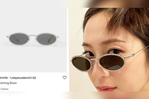 Krystal kenakan kacamata koleksi Jennie Blackpink