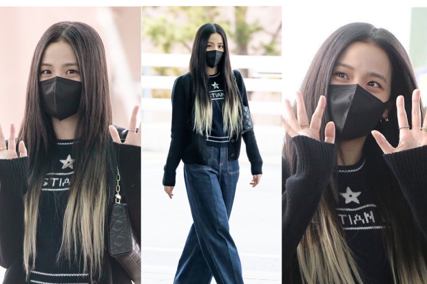 Jisoo Blackpink di Bandara Incheon ke Paris