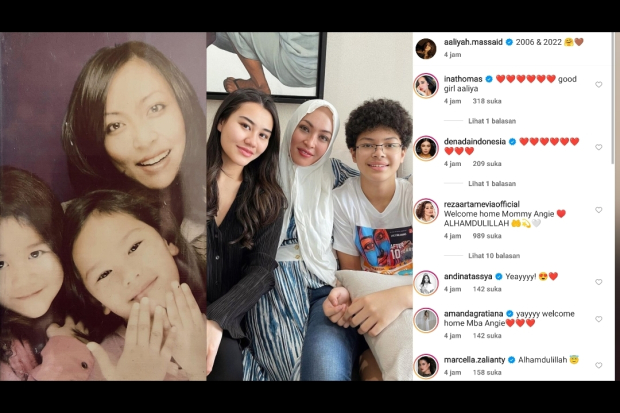 Aaliyah Massaid dan Angelina Sondakh