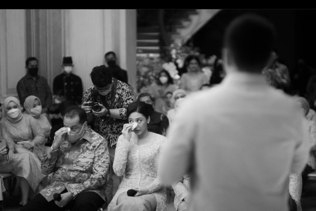 Chairul Tanjung di acara lamaran Putri Tanjung