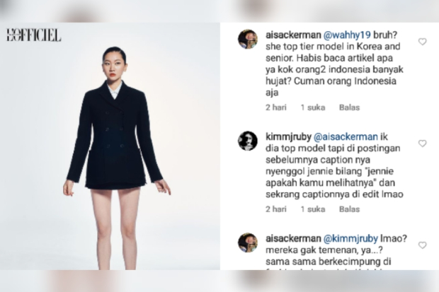 Klarifikasi caption Jang Yoon Ju