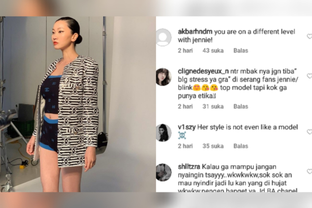 Komentar di akun Instagram Jang Yoon Ju