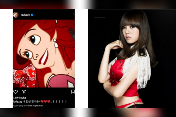 Unggahan Instagram Lizzy Eks After School