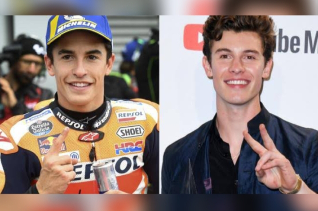 Marc Marquez dan Shawn Mendes
