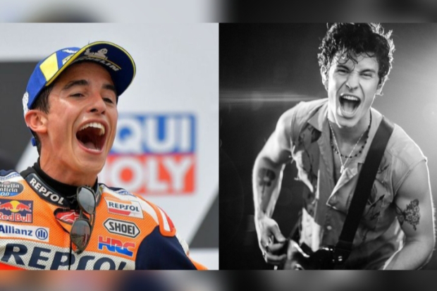 Marc Marquez dan Shawn Mendes