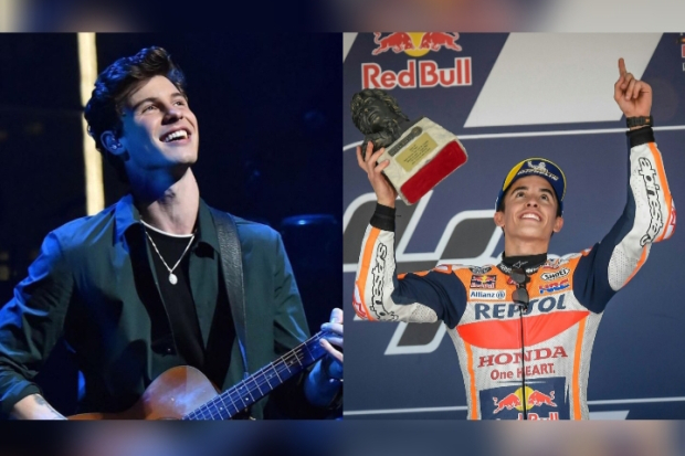 Shawn Mendes dan Marc Marquez