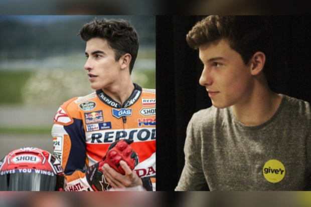 Marc Marquez dan Shawn Mendes