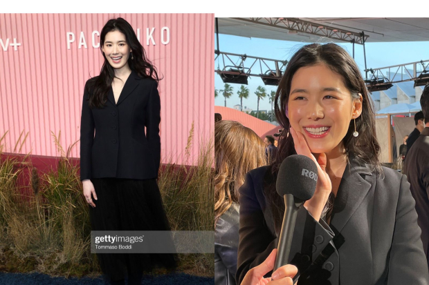 Jung Eun Chae di Pachinko Premiere Los Angeles